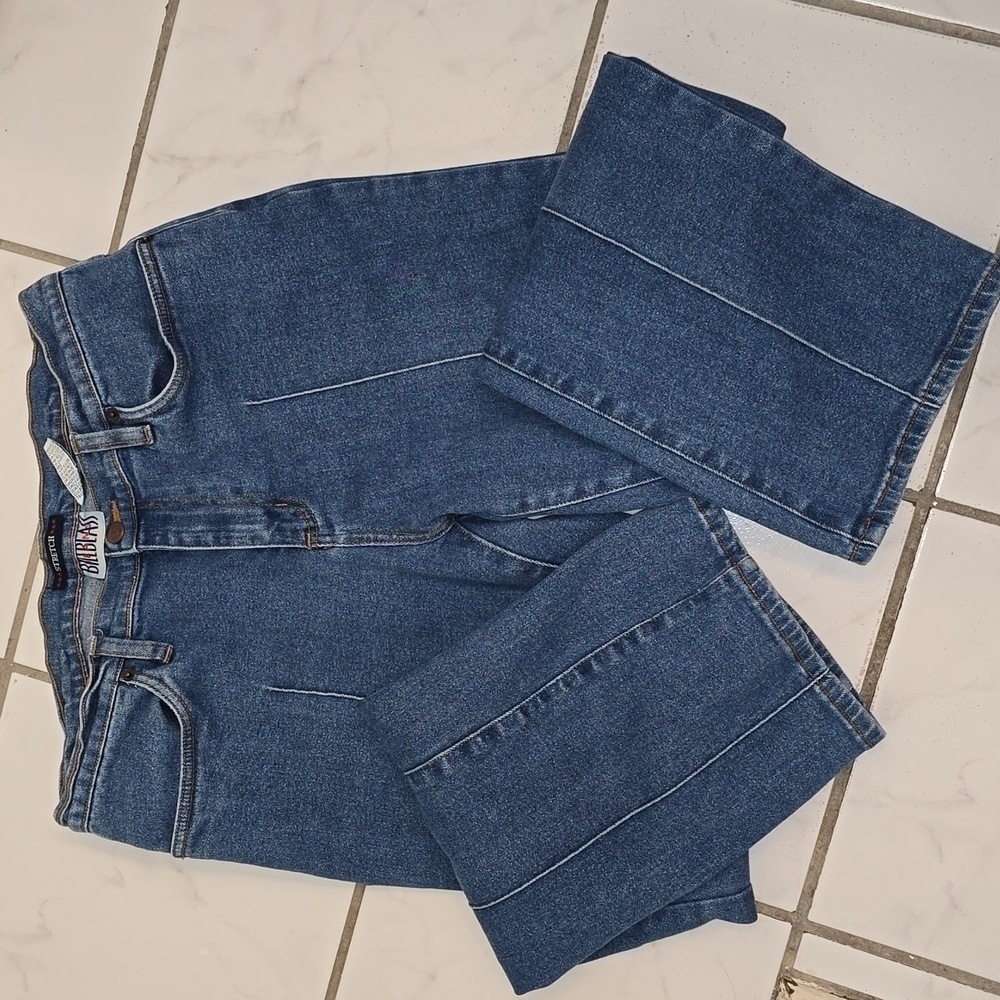 Pintuck Denim Jeans by Bill Blass